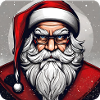 Père Noël sinistre maléfique