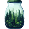 Forest in a jar