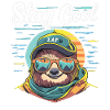Relaxed sloth: STAY COOL