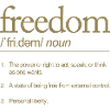 Freedom Definitely Speaking Action Thinking