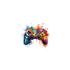 Vibrant Gaming Art Controller