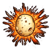 Explodierende Kartoffel Kartoffelbrei Explosion