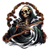 Halloween Skelett Mit Schlange