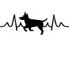 the dog's heartbeat