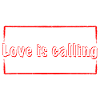 Love is calling in red