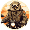 Motorcycle Owl