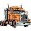 Old orange truck