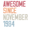Birthday gift in November 1984