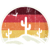 Desert Sunset Cacti Circle