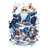 Christmas fun: Drunken Santa Claus