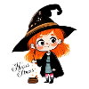 Funny little witch
