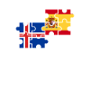 Iceland Spain Flag Spanish Icelandic