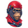 Gorilla Biker-Affe
