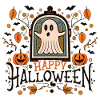 Happy Halloween - spooky Halloween design