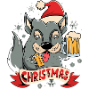 Wolf Bier Weihnachten Geschenk
