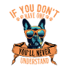 Boston Terrier mit sonnenbrille