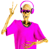 Grim Reaper loves cool music