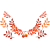Herbstlaubkranz Feuerfarben
