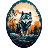 Forest dweller wolf