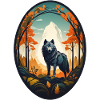 Forest dweller wolf