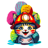 Firefighter Cat