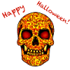 Scary Halloween skull