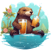 Otter relaxes