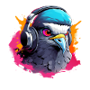 Eagle with headset
