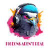 Eagle with headset