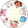 Friends Pig Fish Cow Design for Vegans
