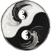 Yin Yang verschmolzen