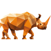 Rhino Low Poly Logo Design