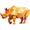Rhino Low Poly Logo Design