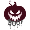 Halloween Boo pumpkin