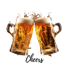 Bierglas Zusammenstoß