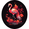 Flamant rose d’automne