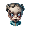 Halloween creepy doll