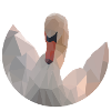 Swan - Polygon-Art