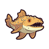 Wobbegong Shark Cartoon Kawaii Illustration