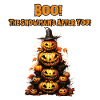 Spooky Funny Snowman Pumpkin Halloween.