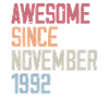 Birthday gift in November 1992