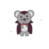 Mus Glad Halloween Sød Vampyr Kostume