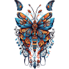 Mandala Butterfly Boho Style & Magique