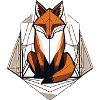 Geometric fox - elegance of lines