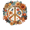 Costume Hippie Peace Sign