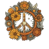 Costume Hippie Peace Sign