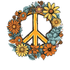 Costume Hippie Peace Sign