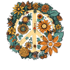 Costume Hippie Peace Sign