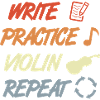 Write Practice Violin Repeat