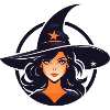 Halloween witches with hat
